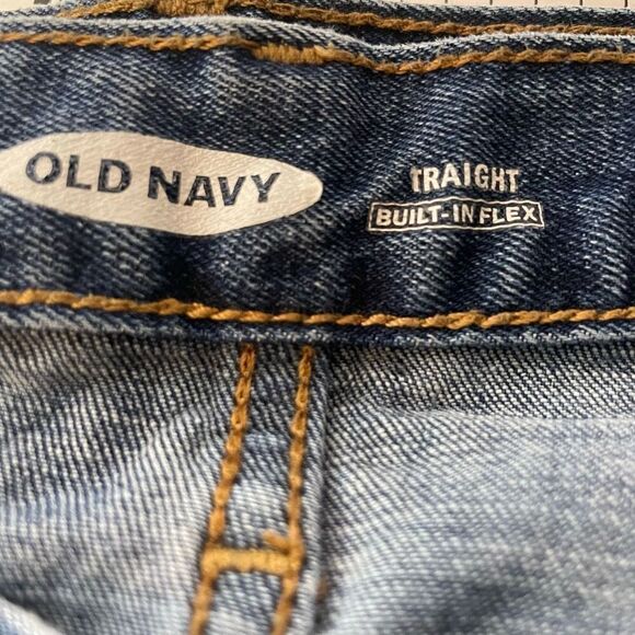 Old Navy Men's Straight Leg Built-in Flex Jeans size 40x32 - Picture 5 of 6